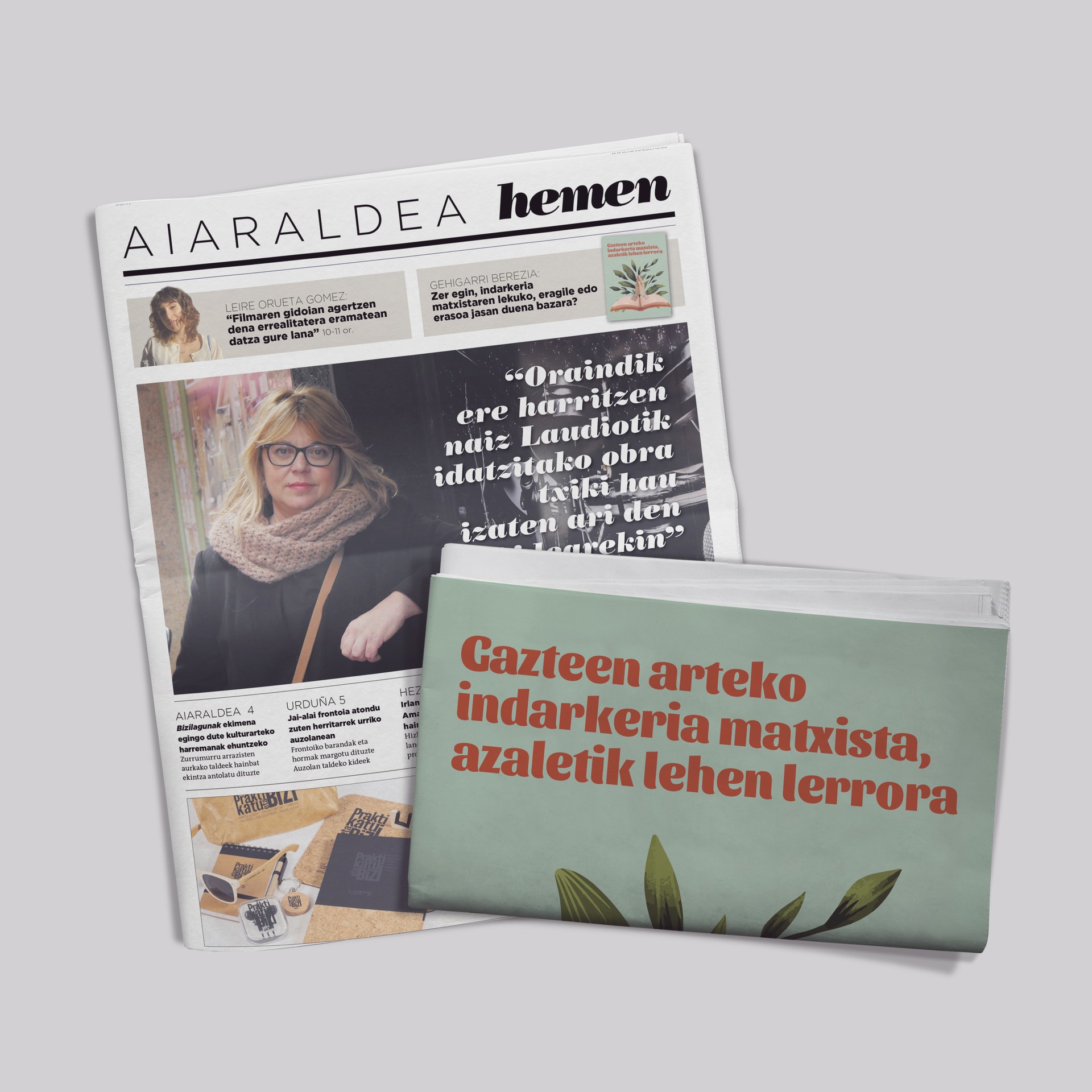 Indarkeria matxistaren inguruko gehigarri berezia Aiaraldea Hemen hamabostekariaren zenbaki berrian