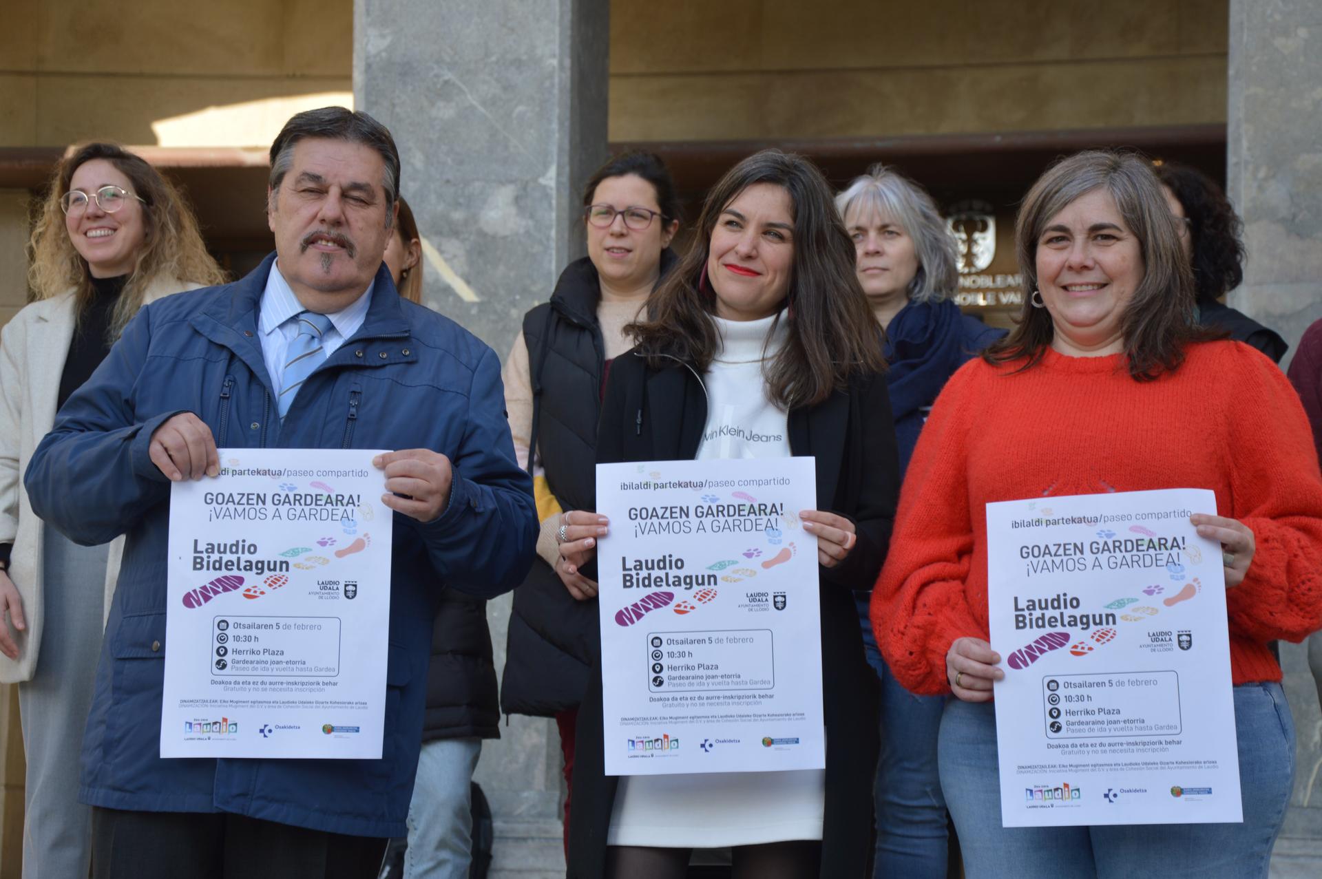 Ibilaldi kolektiboak egiteari ekingo diote Laudion, lehenengoa 'Gardeara goaz' izango da otsailaren 5ean