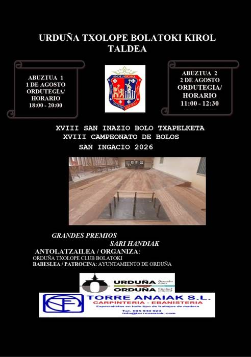 XVIII. San Inazio Bolo Txapelketa