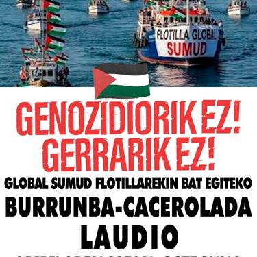 Global Sumud Flotillarekin bat egiteko burrunba