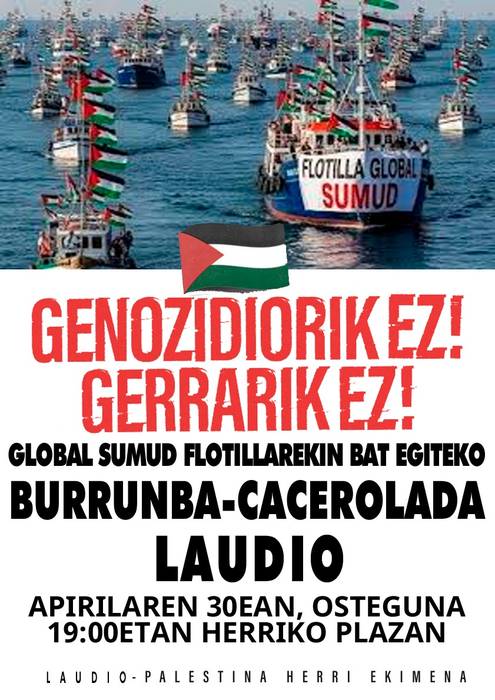 Global Sumud Flotillarekin bat egiteko burrunba