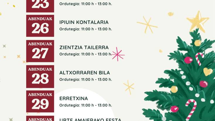 Gabonetako programazioa Orozkoko Ludotekan