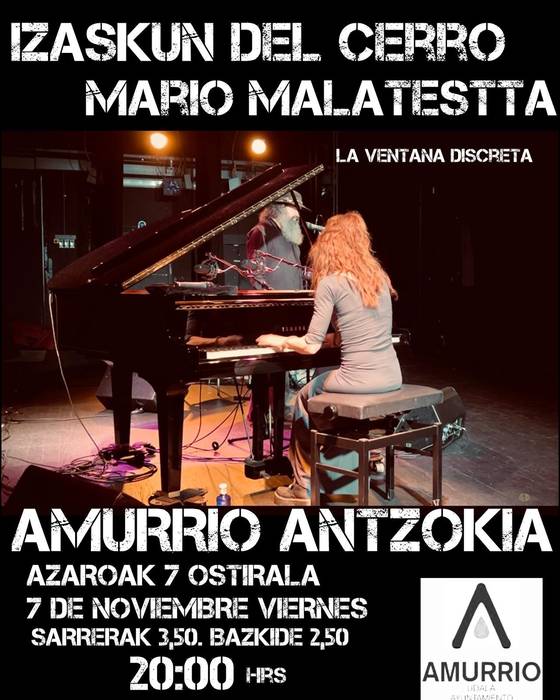 'La Ventana Discreta', Izaskun del Cerro eta Mario Malatesta