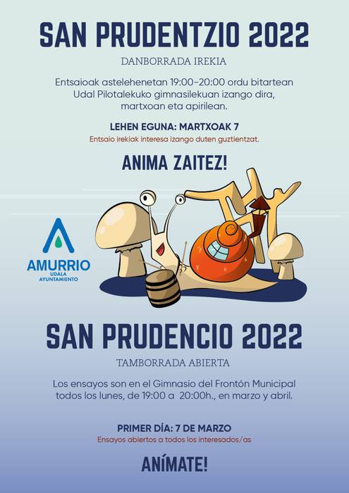 San Prudentzio danborradaren entsegua