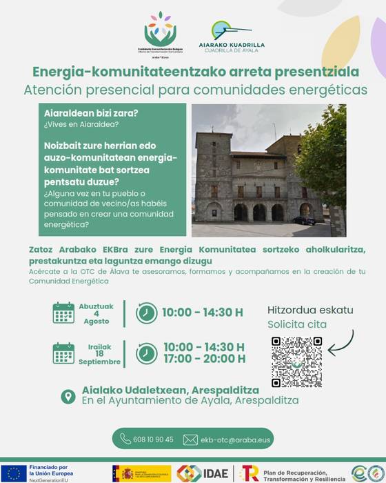 Energia komunitateentzako arreta presentziala