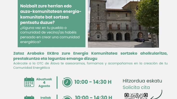 Energia komunitateentzako arreta presentziala