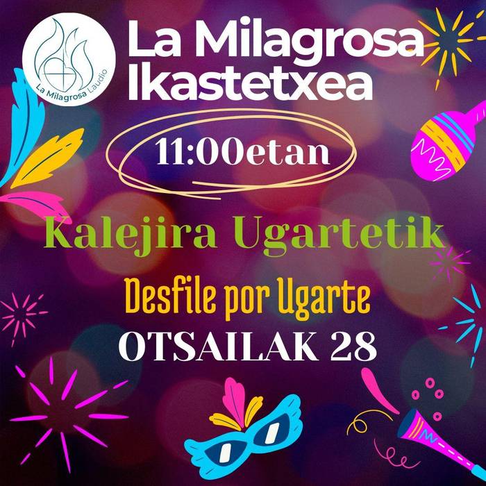 La Milagrosa Ikastetxearen Inauterietako kalejira