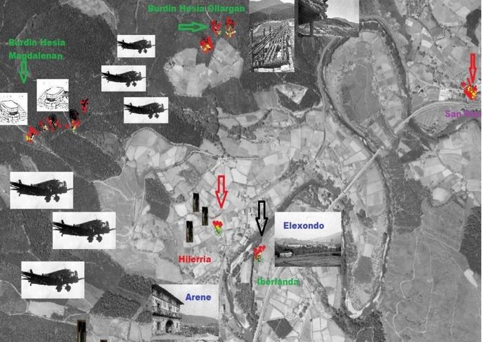 Arrankudiaga-Zollon eta Arakaldon gertatutako bonbardaketen zerrenda osatu dute eta Katalunian bonba faxistek eraildako beste herritar bat gehitu dute