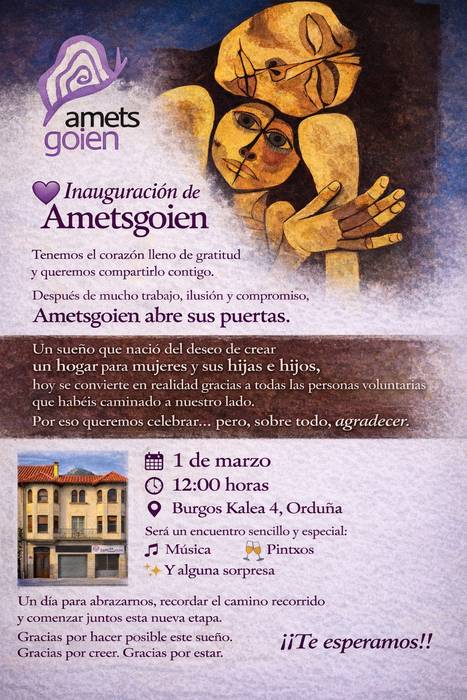 Ametsgoien egitasmoaren aurkezpena