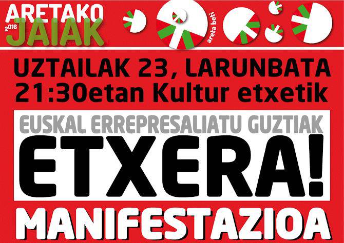 Euskal errepresaliatu guztiak etxera!!!