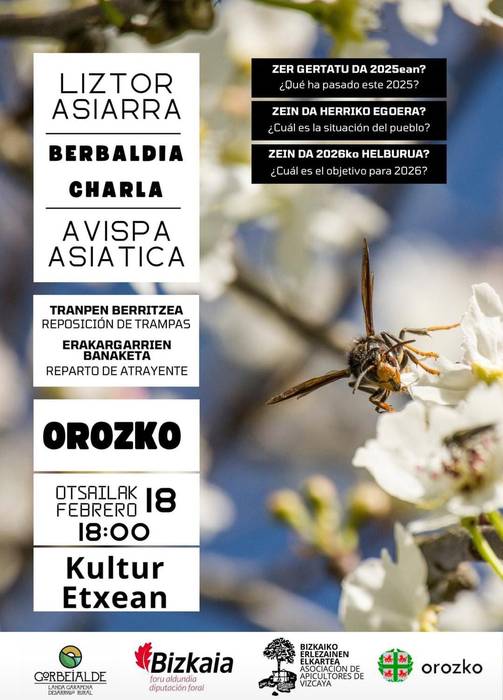 Liztor asiarrari buruzko hitzaldia