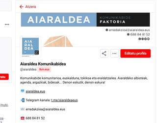 Aiaraldea Komunikabidea Mastodon sare sozial askera batu da