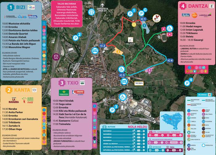 Nafarroa Oinez jaira joateko autobusa