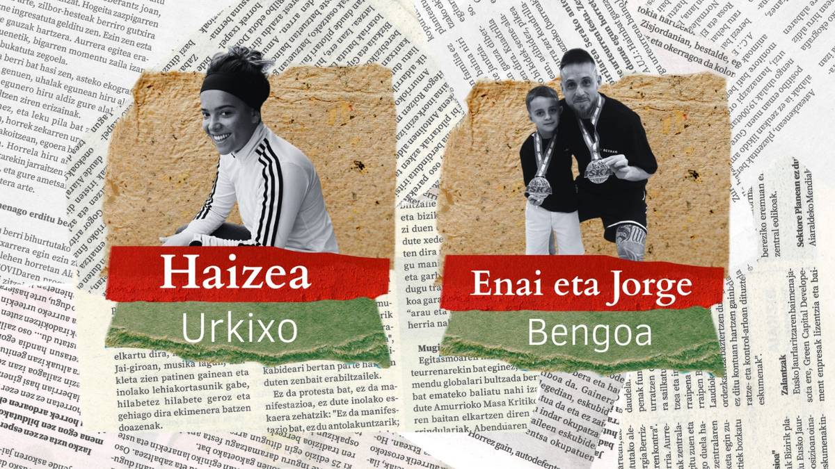 Haizea Urkixoren esperientzia 'March to Gaza' ekimenean eta Enai eta Jorge Bengoaren garaipenak, azalera