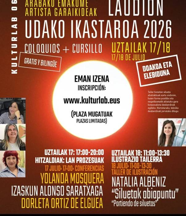 'Siluetak abiapuntu' ilustrazio tailerra