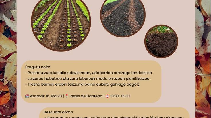 "Nola prestatu baratzea udazkenean"