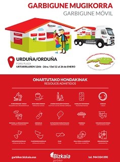Garbigune mugikorra Urduñara itzuliko da urtarrilaren 12tik 26ra