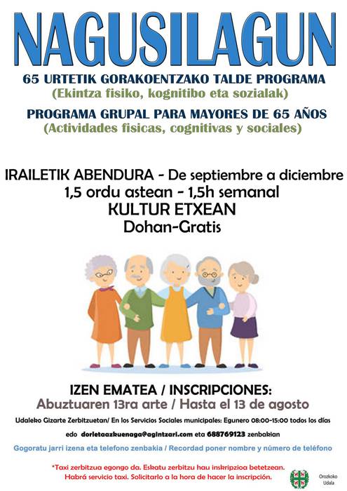 Nagusilagun programan izena emateko azken eguna