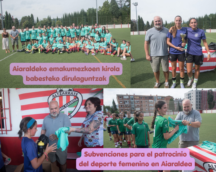 Aiaraldeko Kuadrillak 2026an emakume kirolarien eta emakumezko taldeen babeserako dirulaguntzak onartu ditu