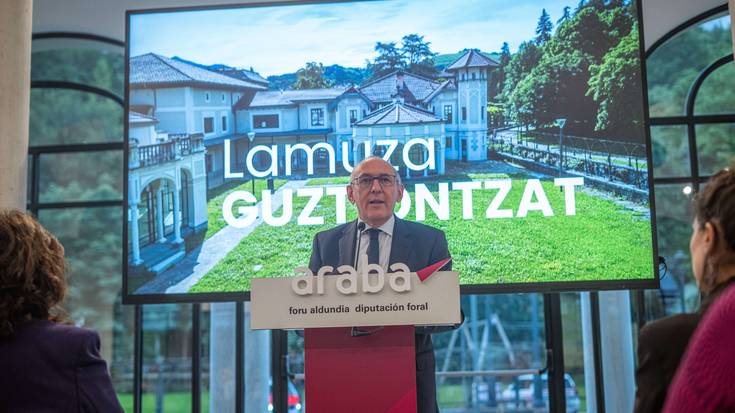 Lamuza Jauregiaren birgaitzea jendaurrean aurkeztu du Arabako Foru Aldundiak