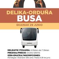 Delikako jaietara joateko autobusa (izena emateko azken eguna)