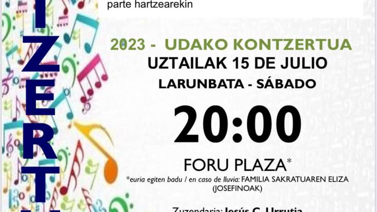 Santa Zezilia musika bandaren kontzertua