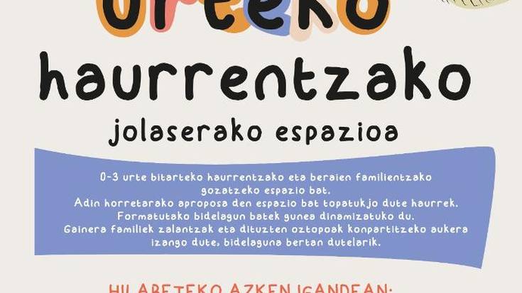 0-3 urteko haurrentzako jolaserako espazioa