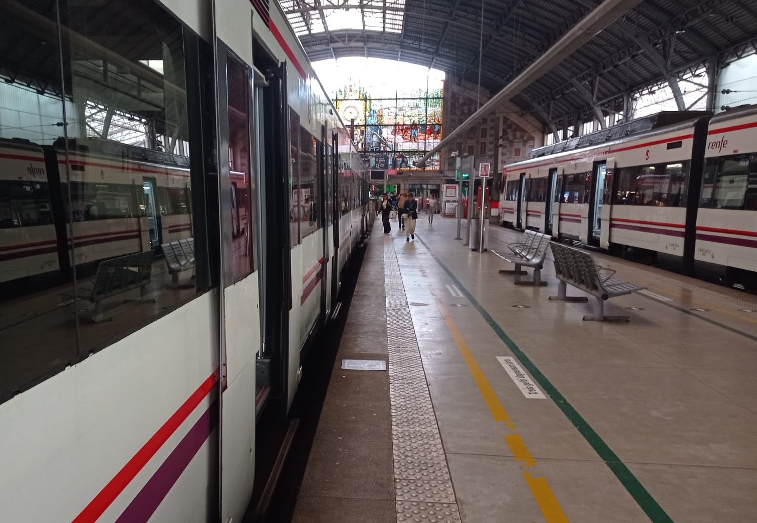 Erabateko kaosa C-3 tren lineako zerbitzuan Aiaraldean