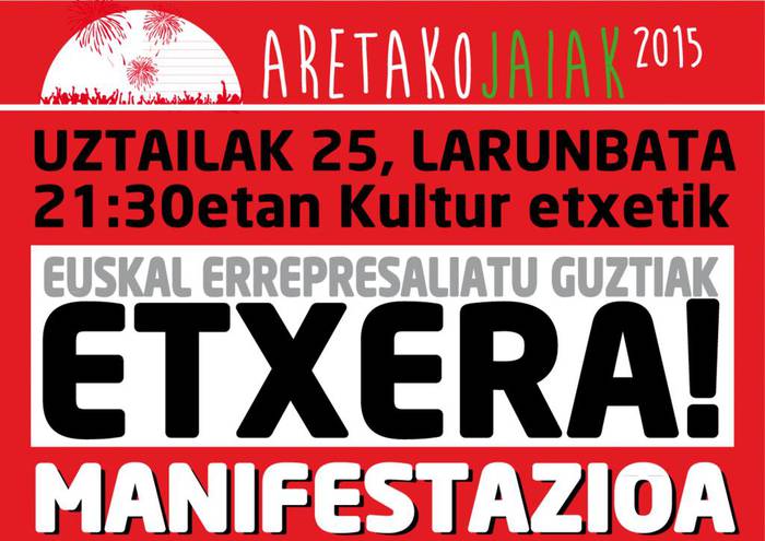 Euskal Errepresaliatu guztiak etxera!