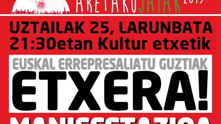 Euskal Errepresaliatu guztiak etxera!