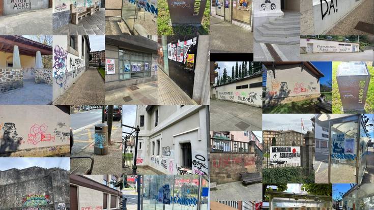 EAJk salatu du Laudioko hormetan dauden kartel eta margoketa kopuruak herriaren irudia kaltetzen duela