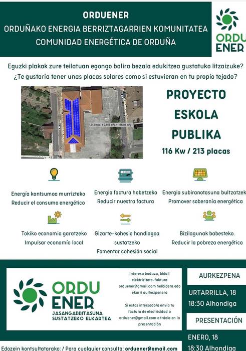 Orduener: Urduñako Eskola Publikoa