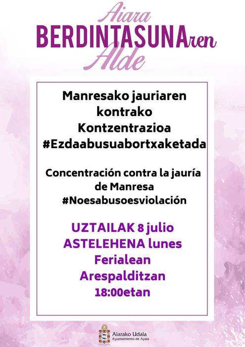 Manresako Jauriaren kontrako mobilizazioa