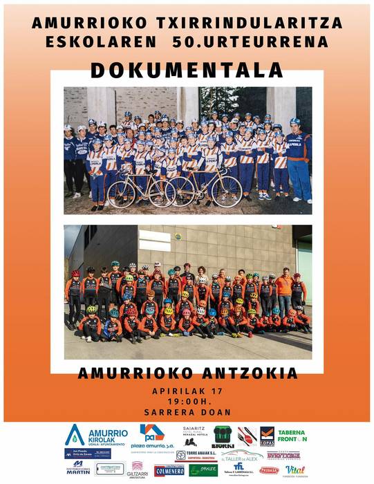 Amurrioko txirrindularitza eskolaren 50. urteurreneko dokumentala