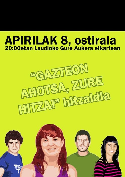Egoera politikoa aztertzeko hitzaldia antolatu dute gazte independentistek