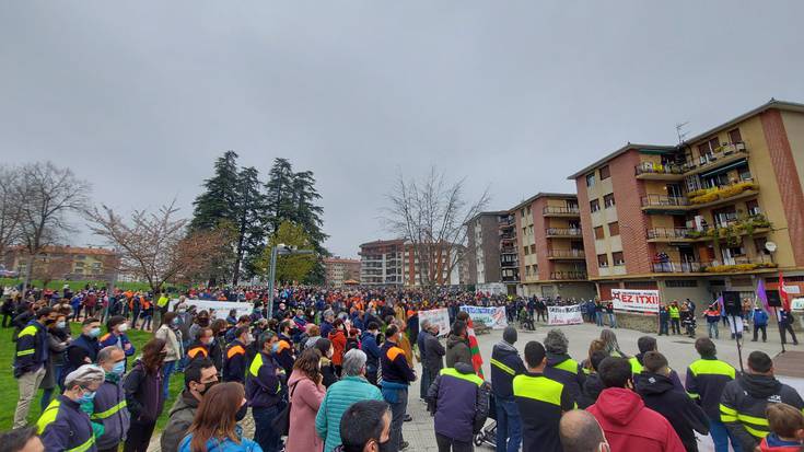 Borroka eguna da gaurkoa Aiaraldean, Tubacexeko eta eskualdeko lanpostuen defentsan