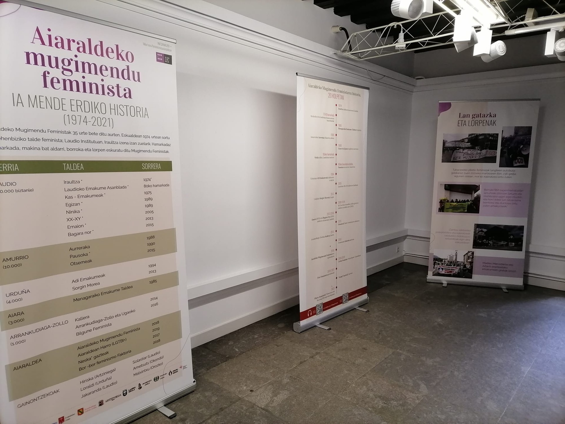 La Casonak Aiaraldeko Mugimendu Feministari buruzko erakusketa hartuko du maiatzaren 28ra arte