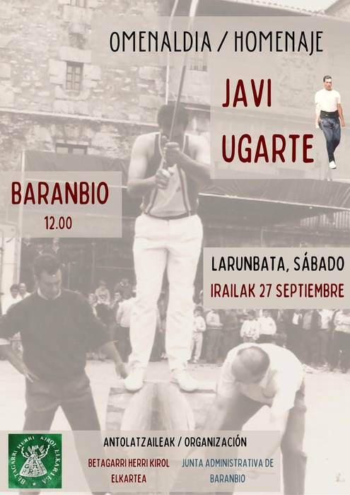 Javi Ugarteri omenaldia