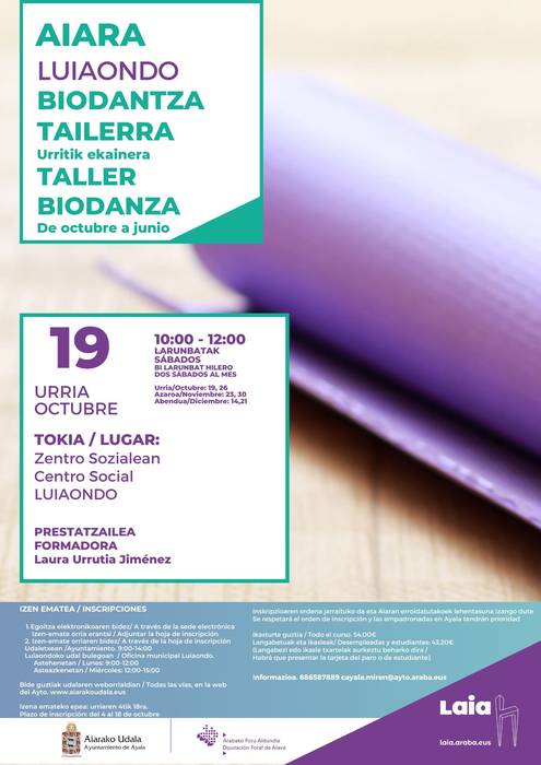 Biodantza tailerra