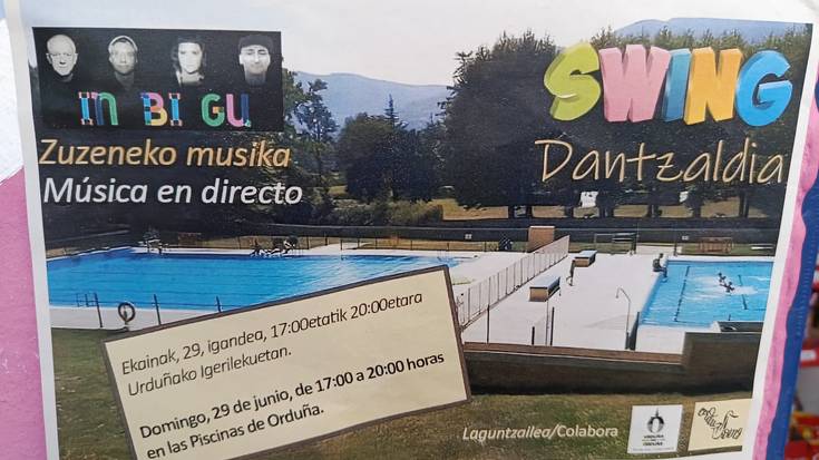 Swing dantzaldia Urduñako igerilekuetan
