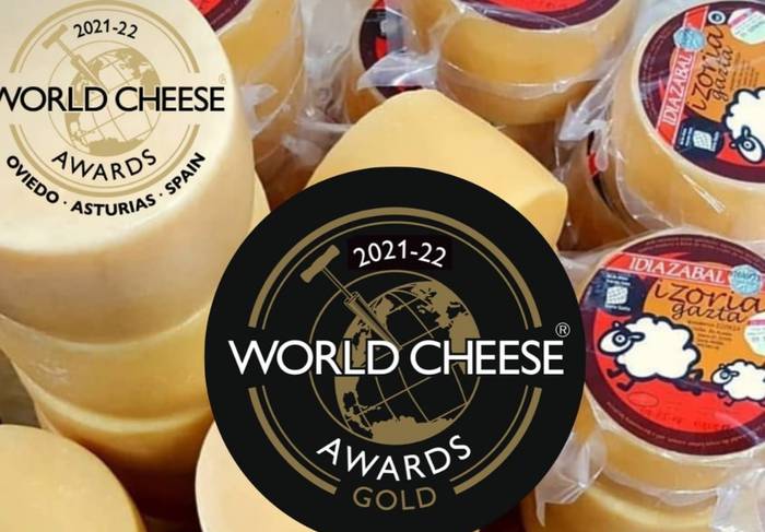 Izoriako gaztak 4 domina jaso ditu '2021/22 World Cheese' munduko txapelketan