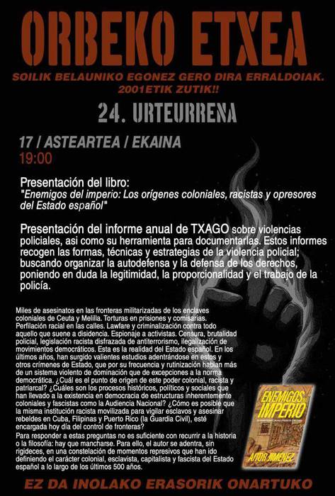 Orbeko Etxearen 24. urteurrena: Liburu aurkezpena eta hitzaldia