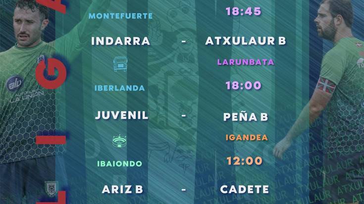 Atxulaurren asteburuko futbol partiduak