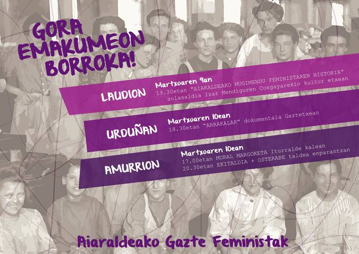 Aiaraldeko mugimendu feministaren historia