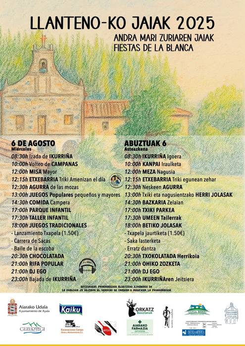 Llantenoko Andra Mari Zuriaren Jaiak