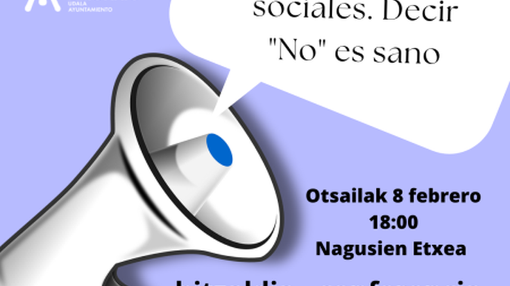Harreman sozialen arau eta mugak. "Ez" esatea osasuntsua da