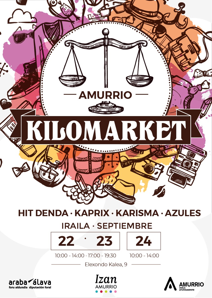 Amurriok 'Kilomarket' hartuko du hiru egunez, arropa kiloka saltzeko azoka