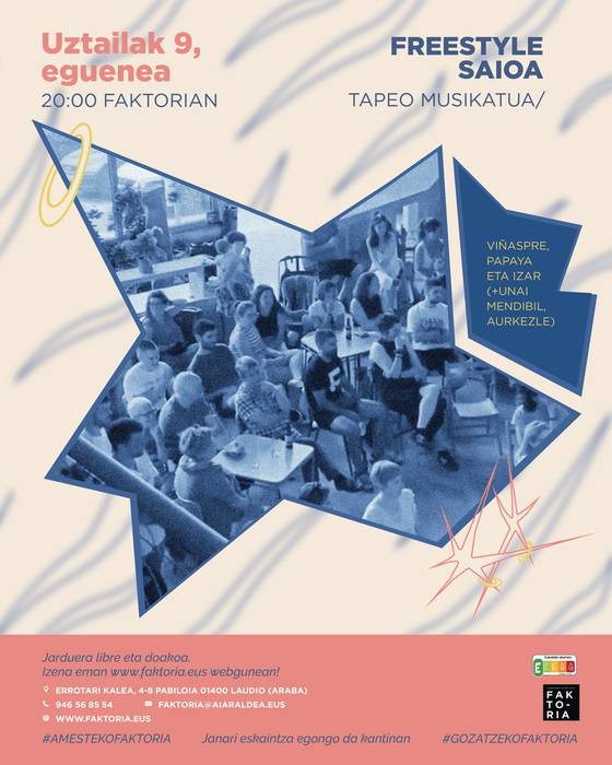 Tapeo musikatua: freestyle saioa