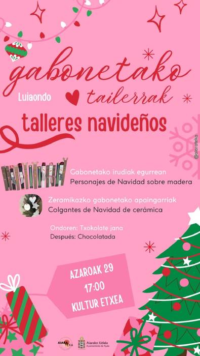 Gabonetako tailerra eta txokolatada