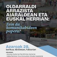 "Oldarraldi arrazista Aiaraldean eta Euskal Herrian: Zein da komunikabideen papera?"